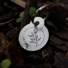 Load image into Gallery viewer, Miniature fall into nature - chunky stainless steel dog tag