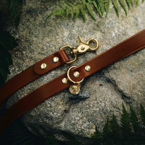 Acorn Brown Leather Lead