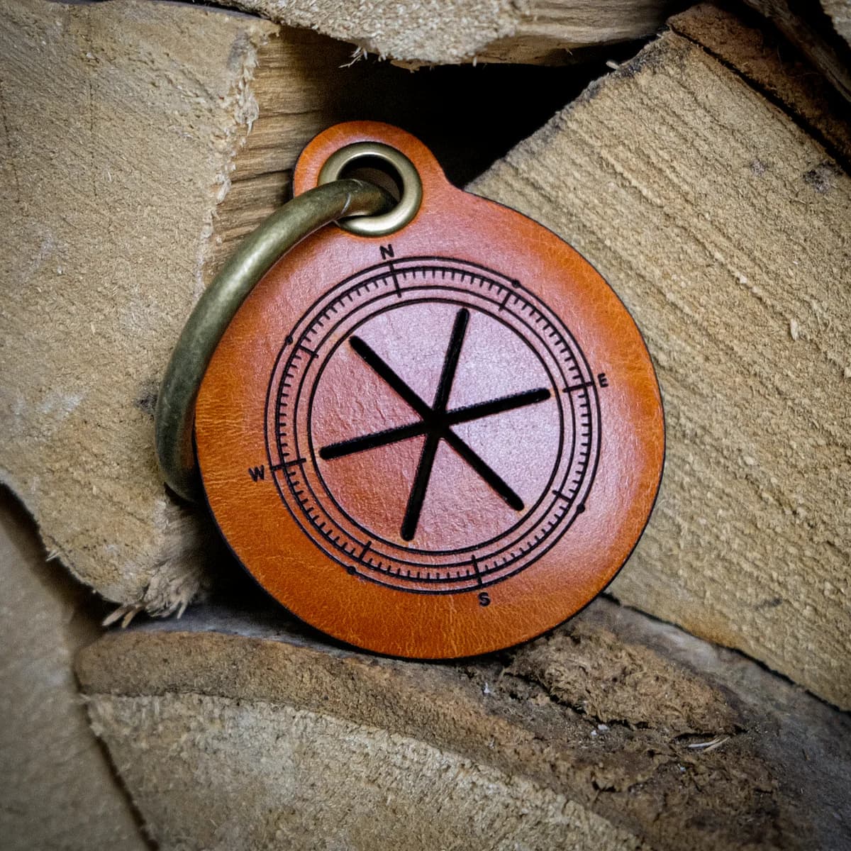 Hands-Free Dog Waste Slot & Carry - Saddle Tan Leather