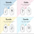 Birth Flower With Birth Stone - Double Saddle Tan Leather ID Tag