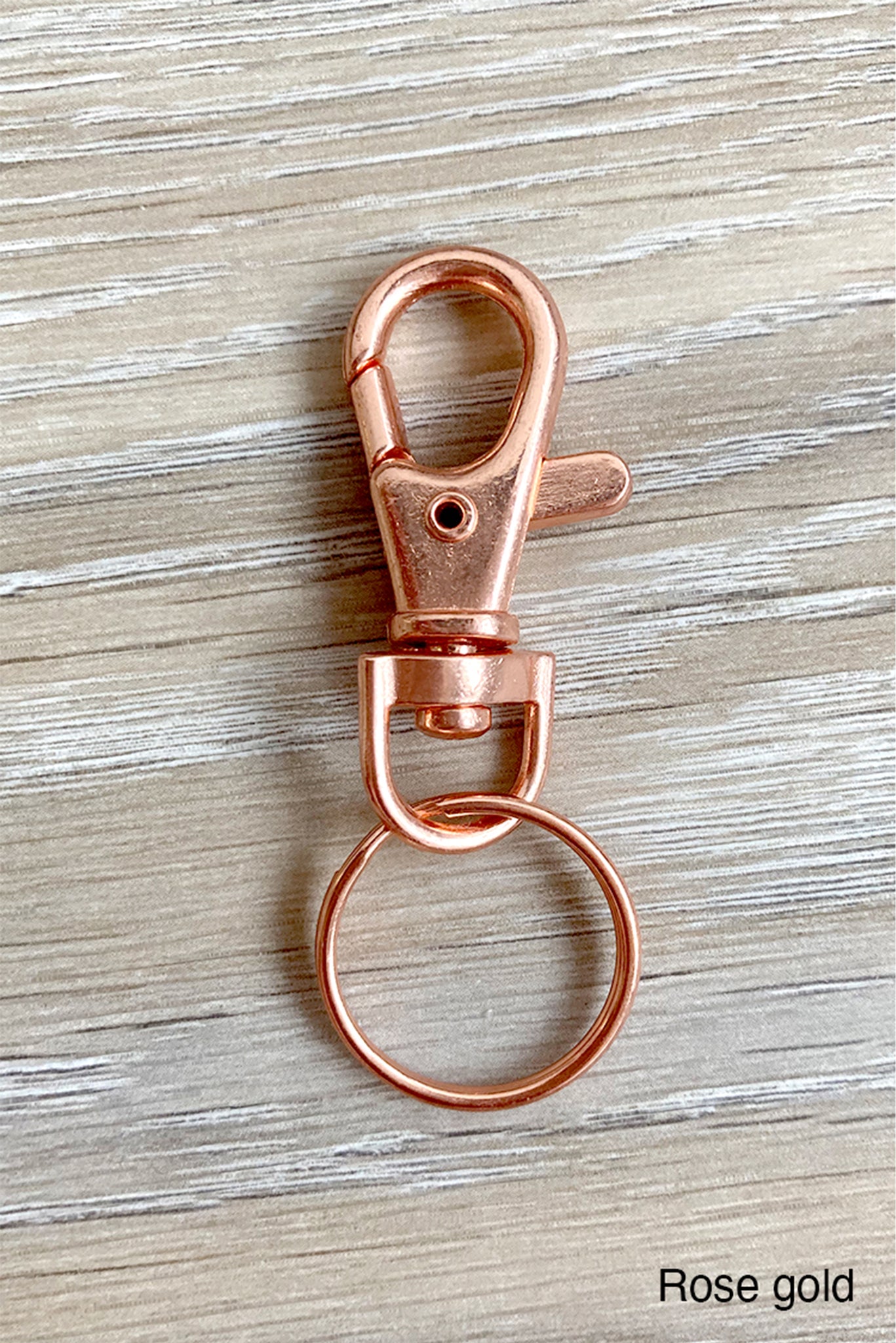 D Rings and Swivel Hooks in Black Rose Gold Gold Silver 